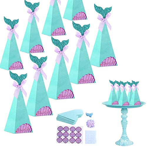 3D Mermaid Pattern Glitter Treat Mermaid Paper Bags for Under The Sea Party Mermaid Gifts Bags,Party Supplies Favors Goodie Bag Pack of 14, Blue 3D Mermaid Pattern Glitter Treat Mermaid Paper Bags for Under The Sea Party Mermaid Gifts Bags,Party Supplies Favors Goodie Bag Pack of 14, Blue